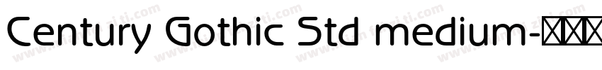Century Gothic Std medium字体转换